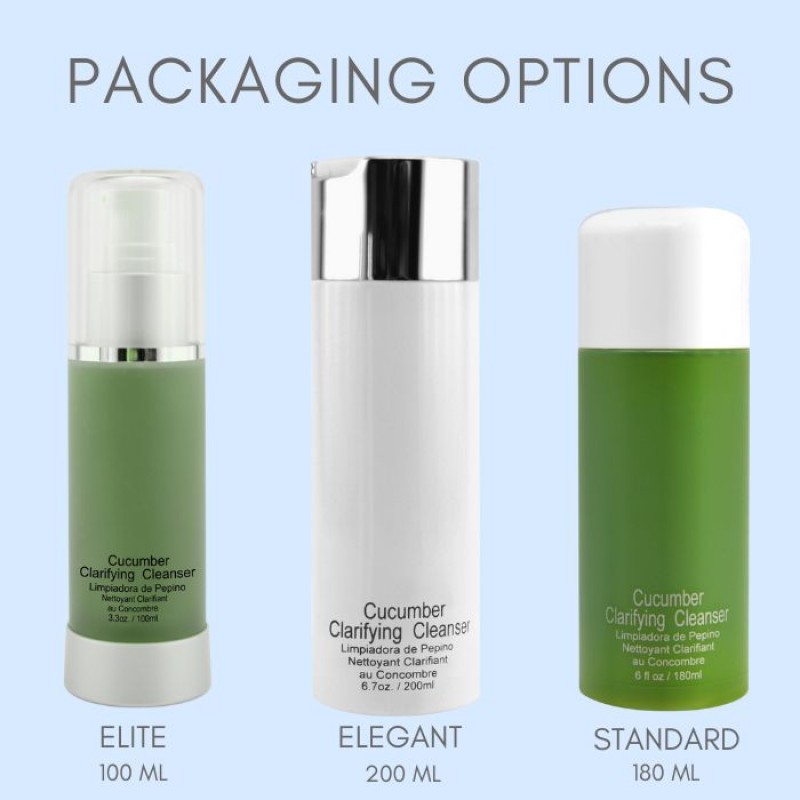 Private Label Cleansers Luxurious Makeup Cucumber Clarifying Cleanser